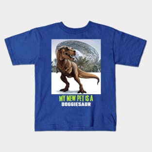 My New Pet is a Doggiesaur (dog head and dinosaur body) Kids T-Shirt